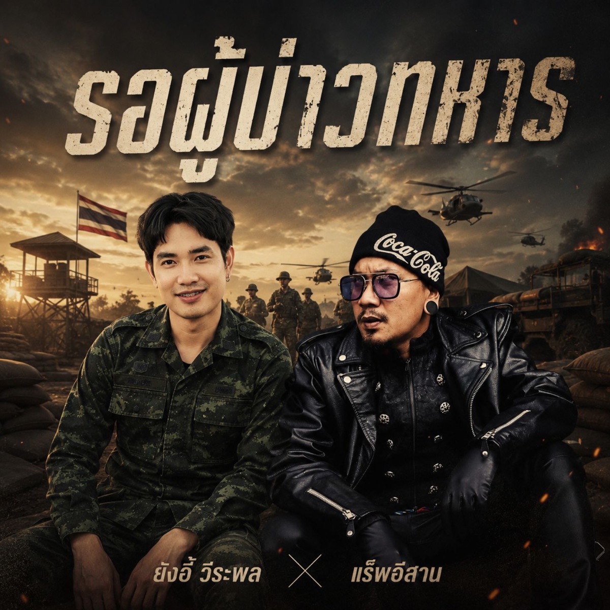 รอผู้บ่าวทหาร (feat. แร็พอีสาน) - Single by ยังอี้ วีระพล album cover