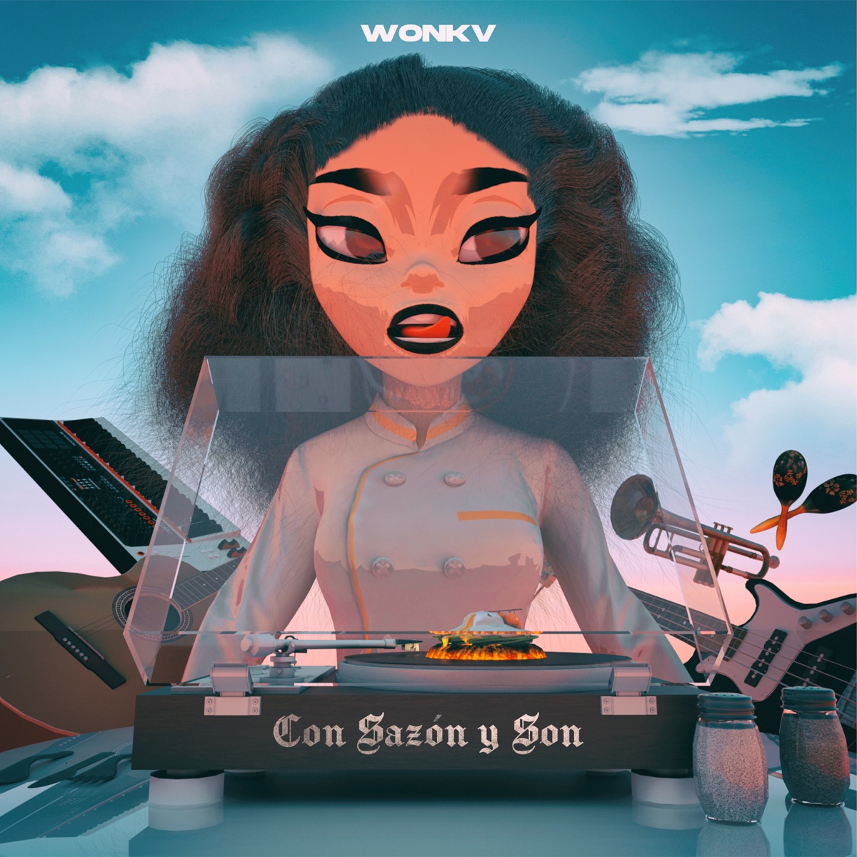 Con Sazón y Son - EP by Wonkv album cover
