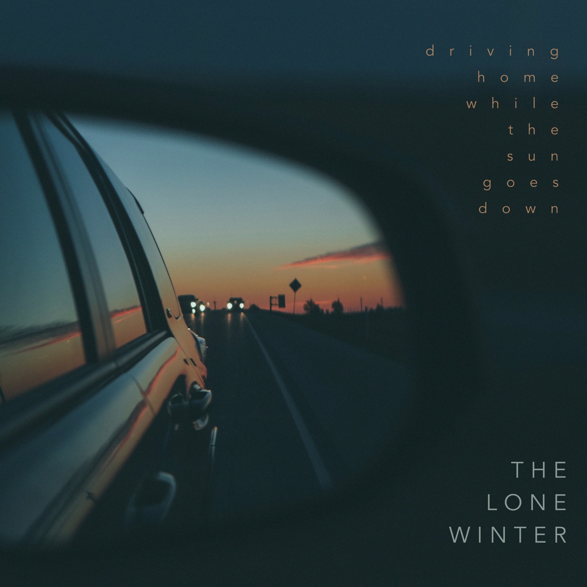 Driving Home While The Sun Goes Down - Single by The Lone Winter album cover