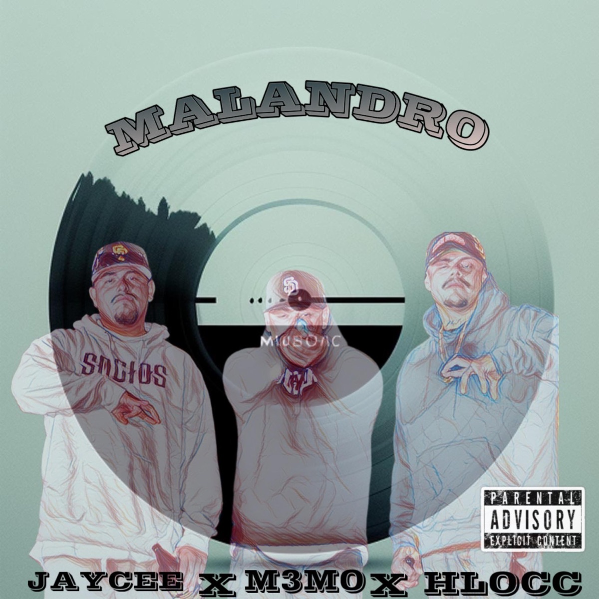 MALANDRO (feat. JayCee_619 & M3MO) - Single by HLocc album cover