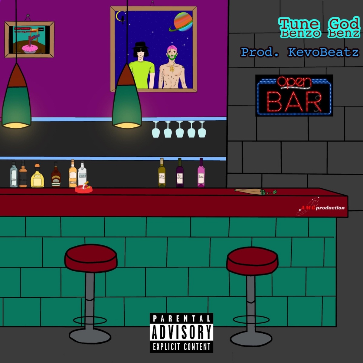 Open Bars - Single by Benzo Benz & Tune God album cover