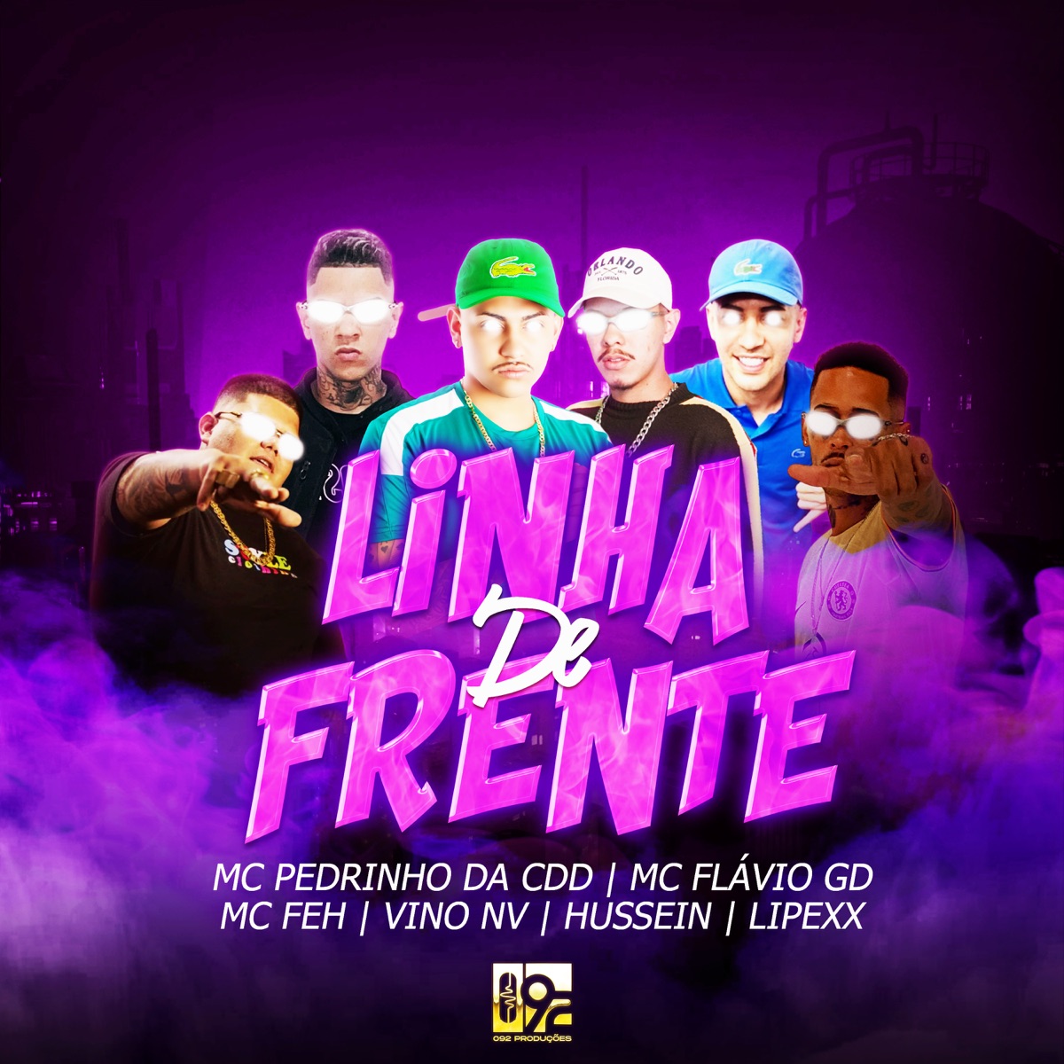 Linha de Frente (feat. VINO Nv, MC FEH & MC Hussein) - Single by MC Pedrinho da CDD, MC Flávio GD & Lipexx album cover