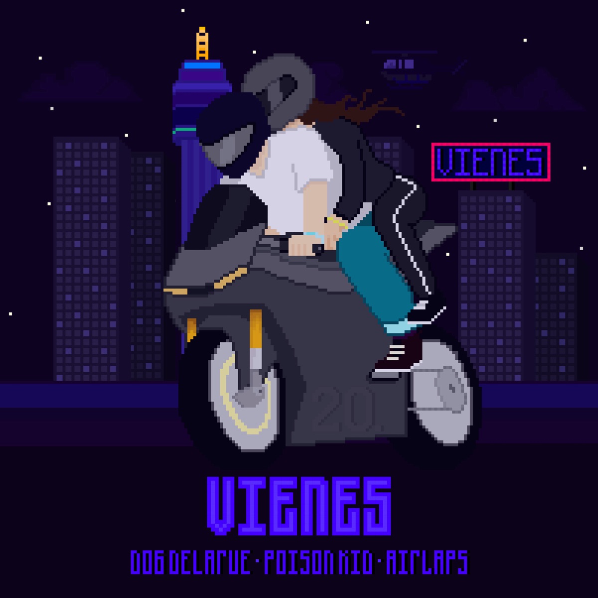 Vienes - Single by Dog Delarue, Poison Kid & Airlaps album cover
