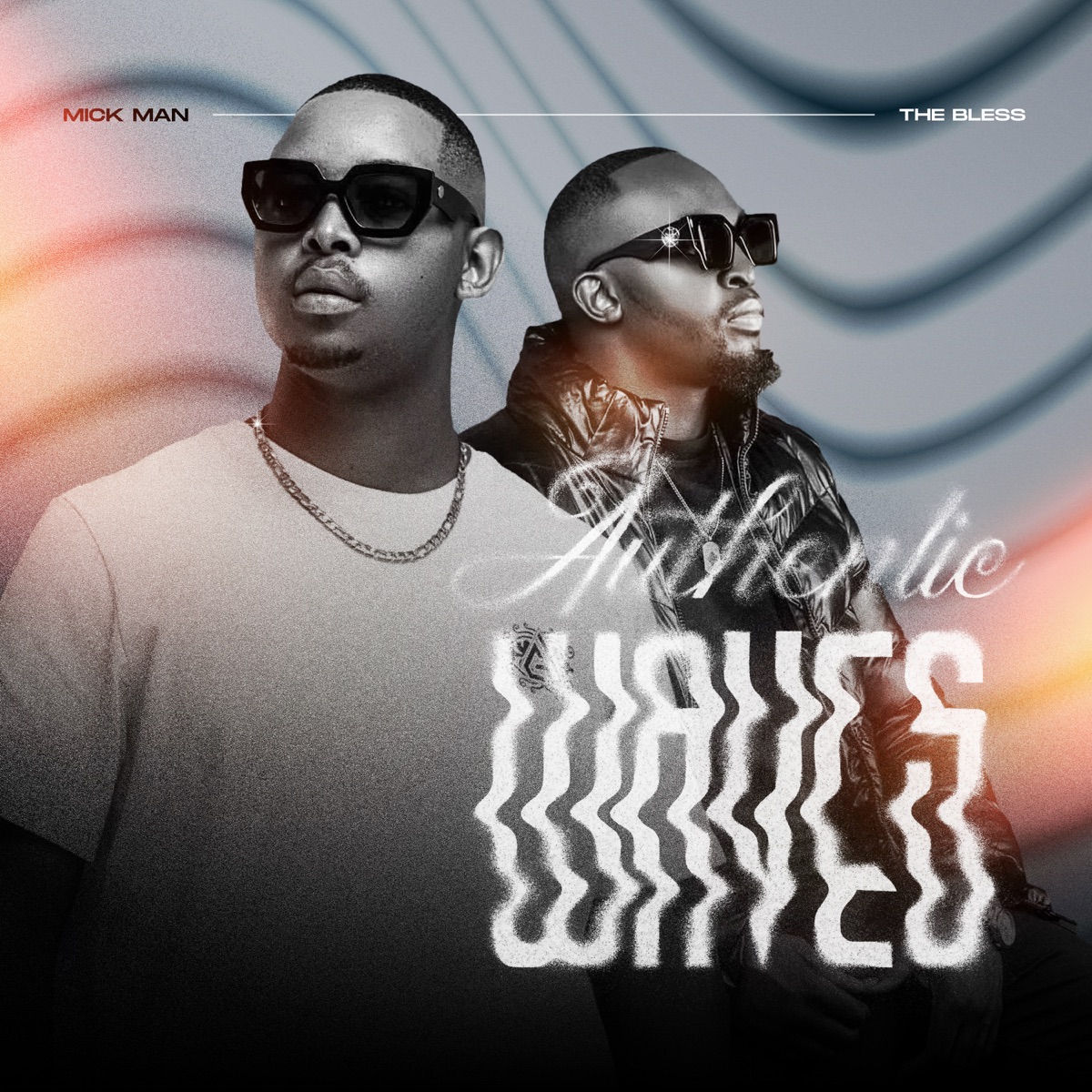 Authentic Waves by Mick Man & The Bless album cover