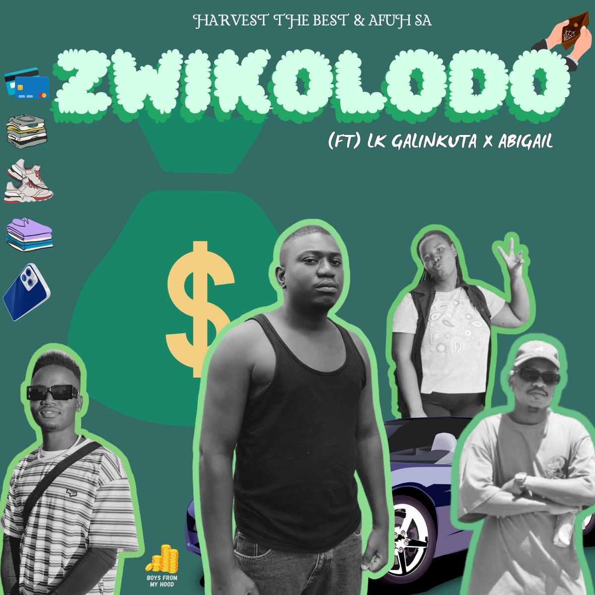 Zwikolodo (feat. Lk Galinkuta & Abigail) - Single by Harvest the Best & Afuh SA album cover