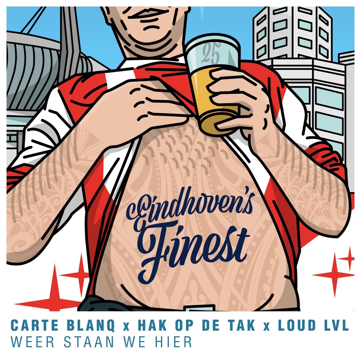 Weer Staan We Hier (feat. LOUD LVL) - Single by EINDHOVEN'S FINEST, Carte Blanq & Hak op de Tak album cover