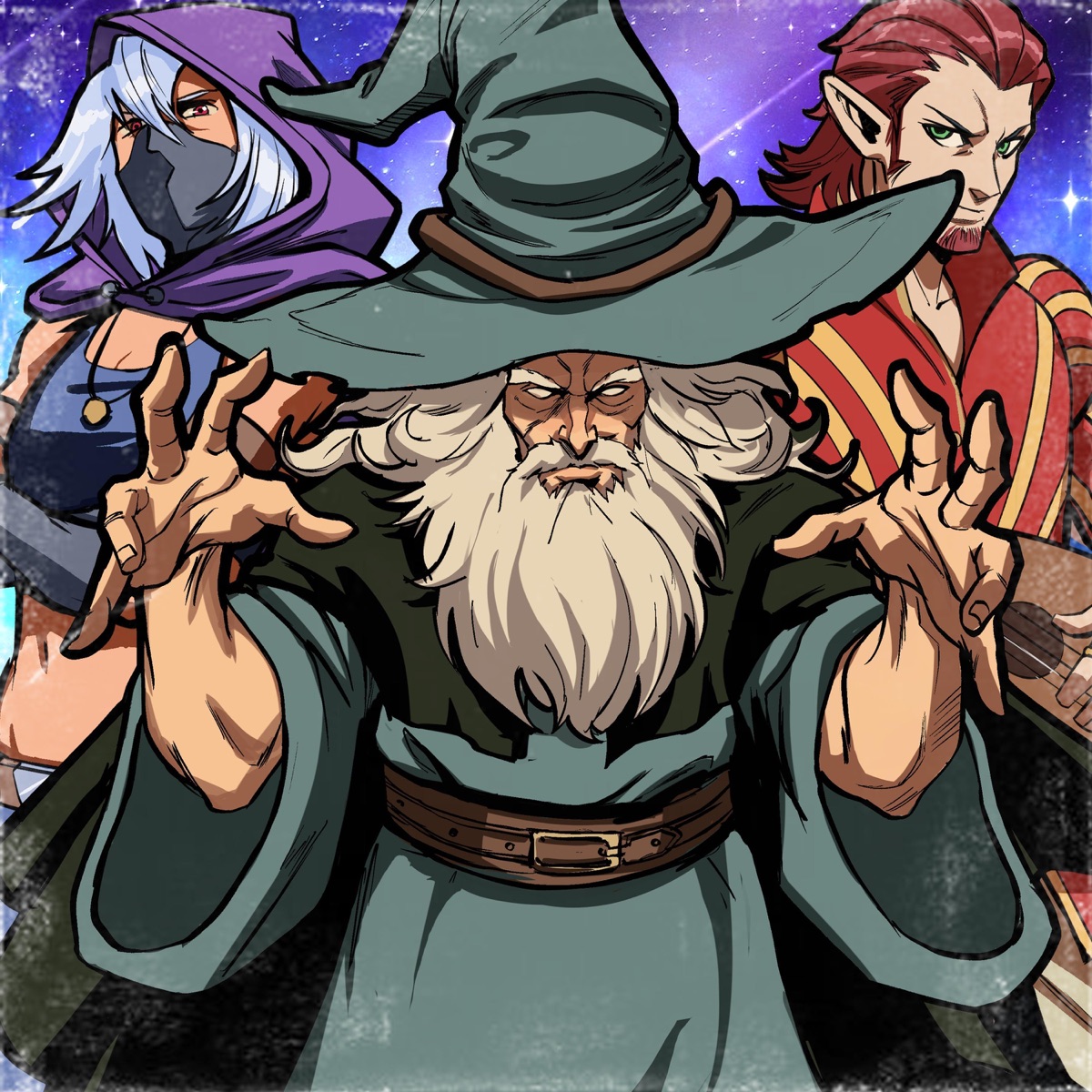 D&D Class Cypher (feat. TheManBeHisLa, Drip$tick, Connor Quest!, Shao Dow, DizzyEight, Ham Sandwich, Aerial Ace, Geno Five, Shwabadi, anoravt, McGwire, The Stupendium & Freshy Kanal) - Single by Rustage album cover
