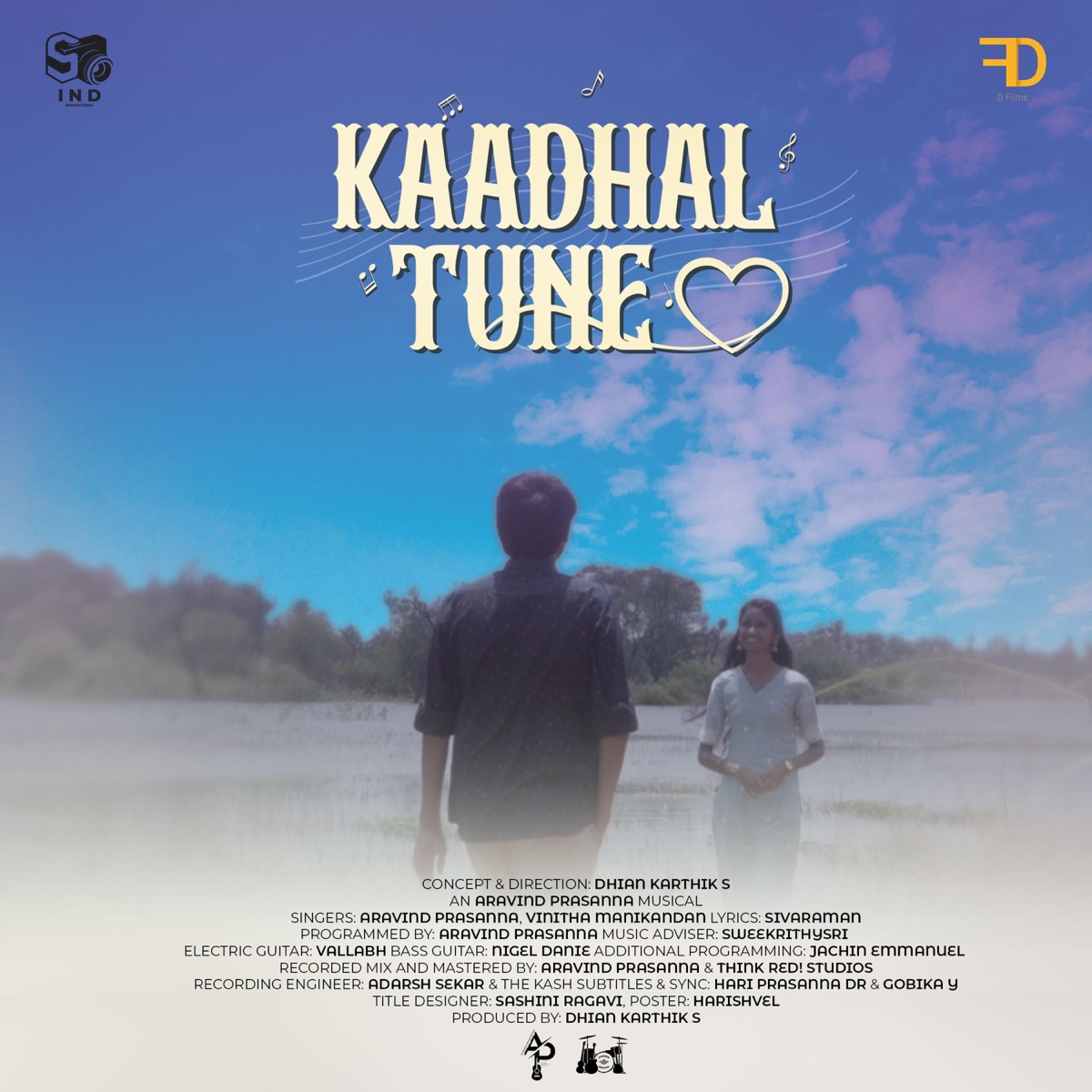 kaadhal Tune (feat. Vinitha Manikandan, Vallabh S.P, Sweekrithy Sri, Jachin Emmanuel & Nigel Danie) - Single by Aravind Prasanna album cover