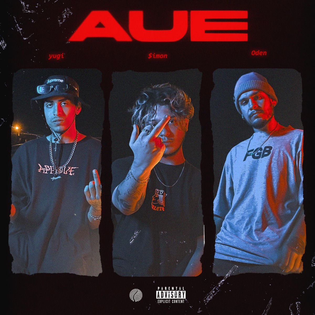 AUE (feat. Yugi, $iMON & Oden) - Single by Olanza album cover