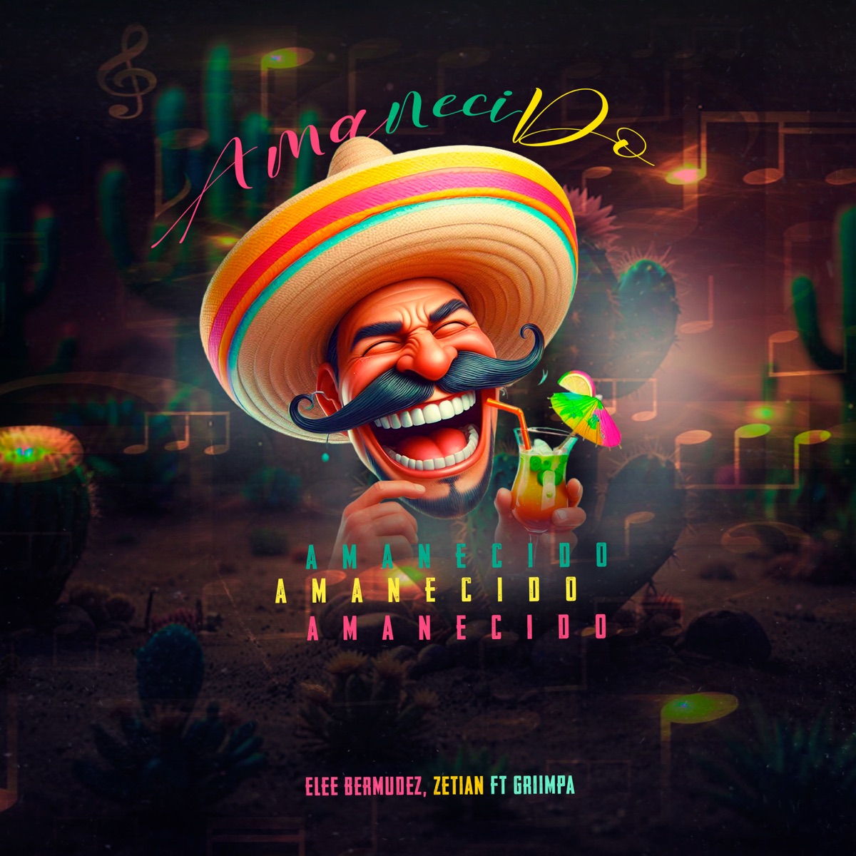 AMANECIDO - Single by DJ Zetian, Elee Bermudez & Griimpa album cover