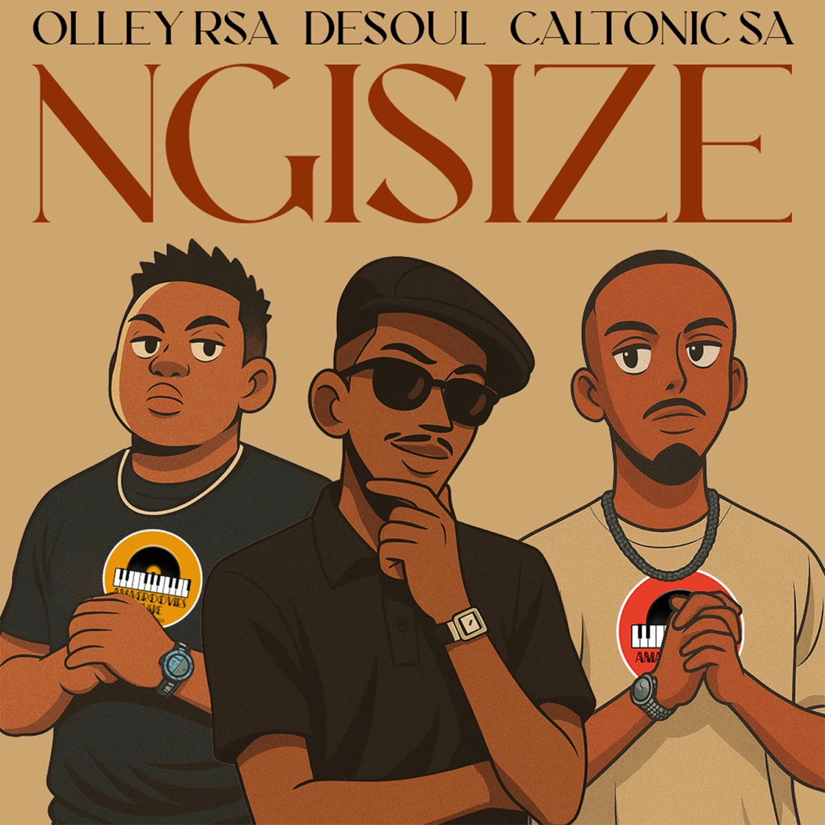 Ngisize - Single by Olley RSA, De Soul & Caltonic SA album cover