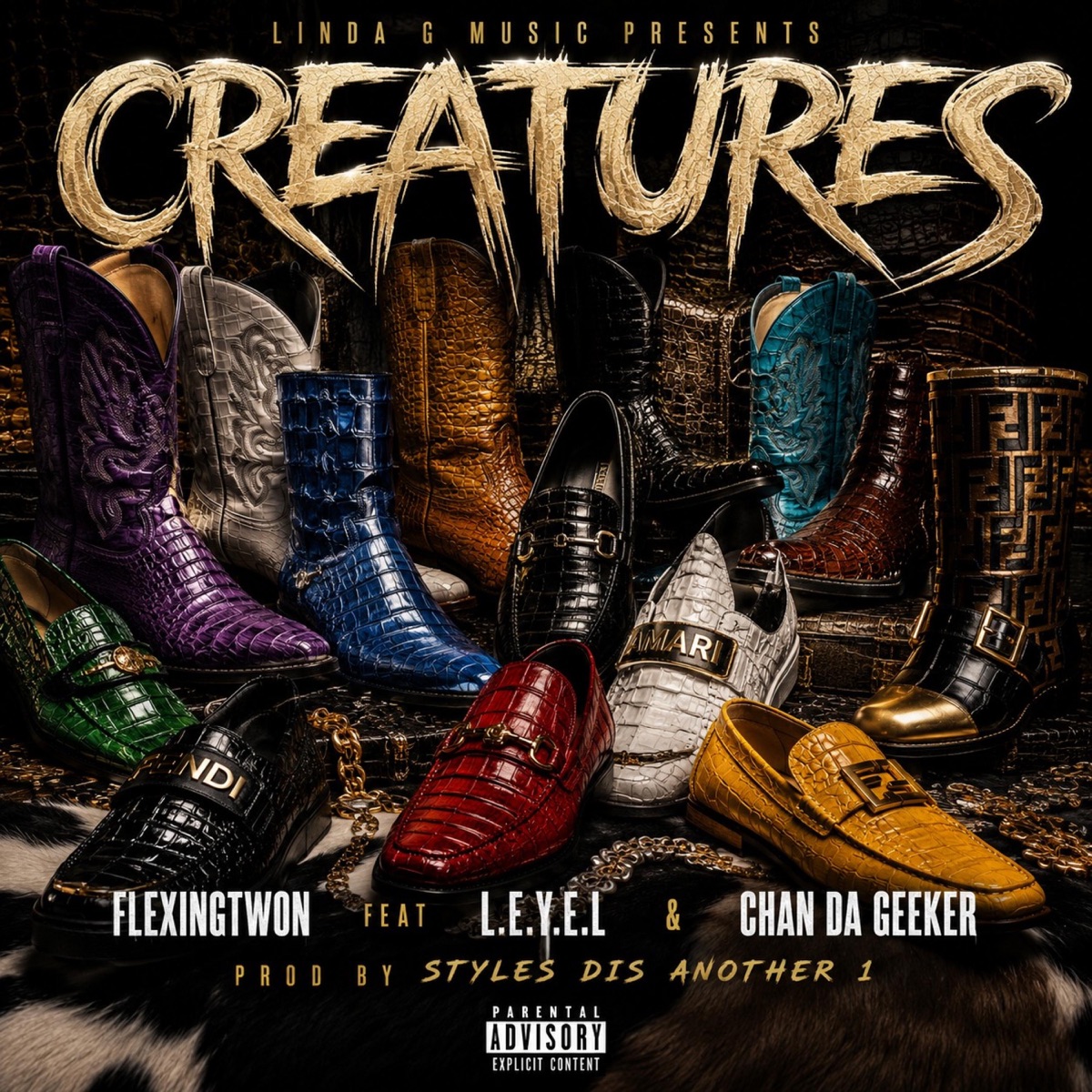 CREATURES (feat. L.E.Y.E.L & CHAN DA GEEKER) - Single by Flexingtwon album cover