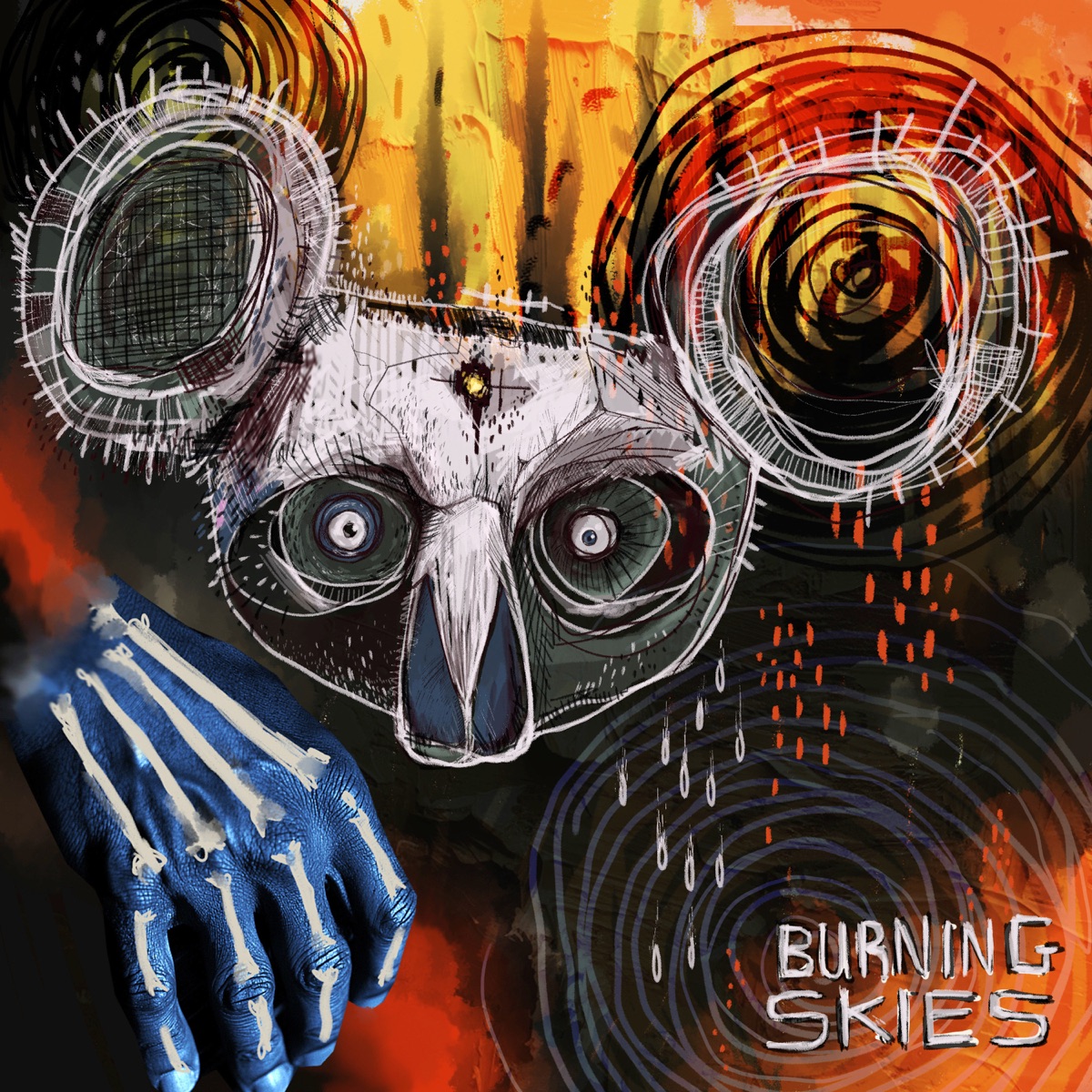 Burning Skies - Single by True Vibenation album cover