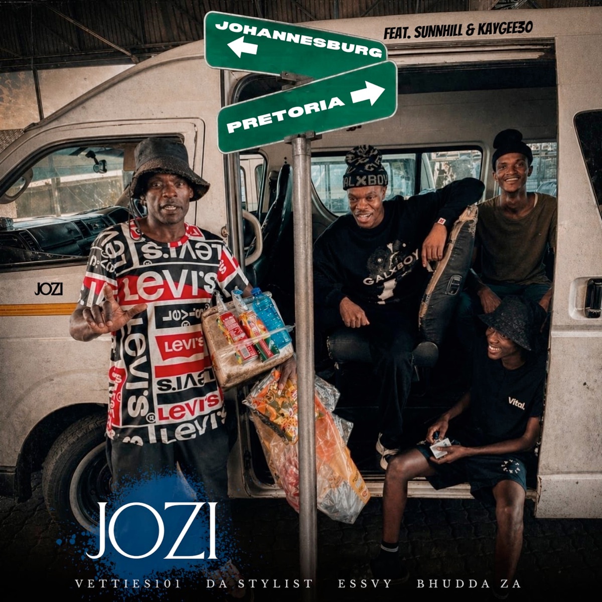 Jozi (feat. SunnHill & KayGee30) - Single by Vetties101, Da Stylist, Essvy & Bhudda ZA album cover