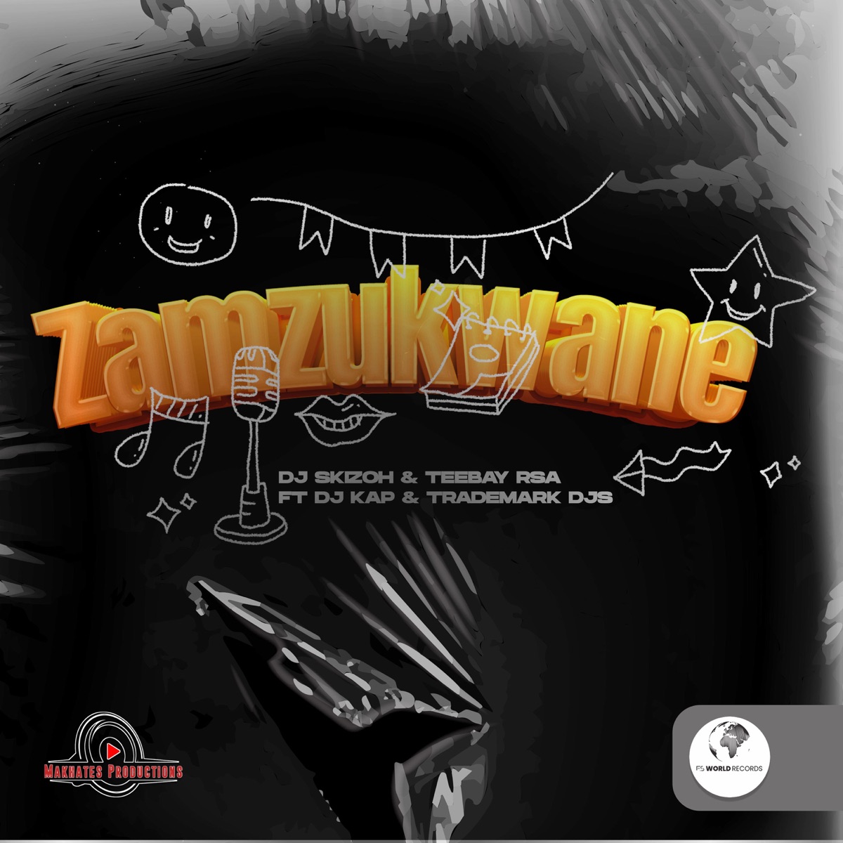 Zamzukwane (feat. DJ Kap & Trademark) - Single by Dj Skizoh Bw & TeeBay RSA album cover