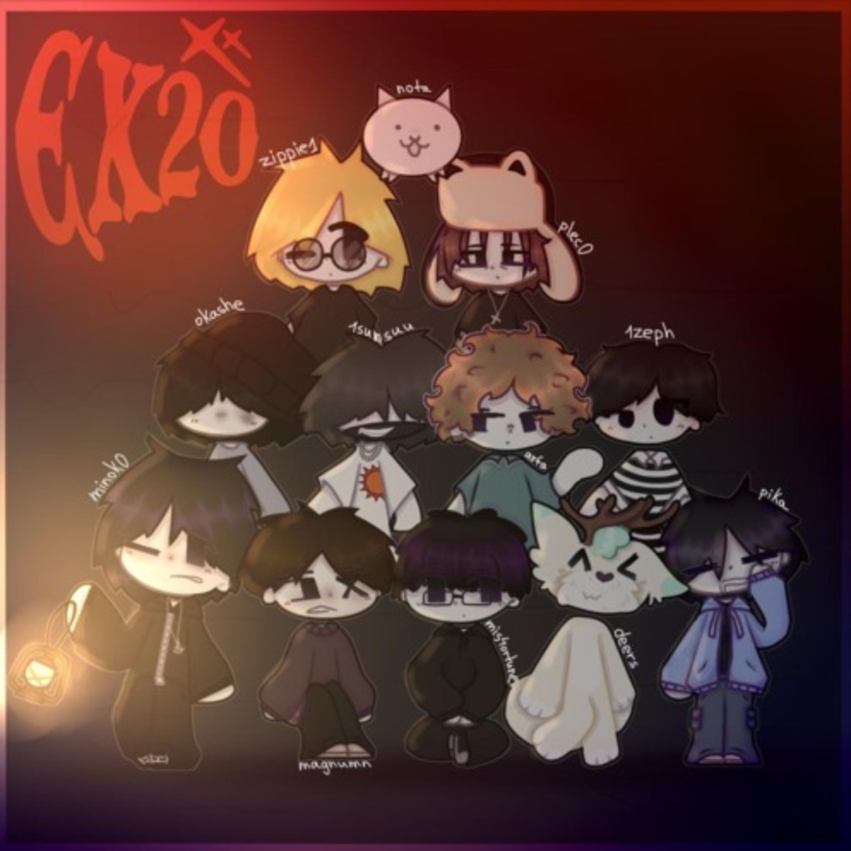 #Artillery Cypher (feat. 1sunsuu, 1zeph, zippie, magnumn, deers, okashe, pika, mis4ortune, minok0 & YDM Arfa) - Single by plec0 album cover