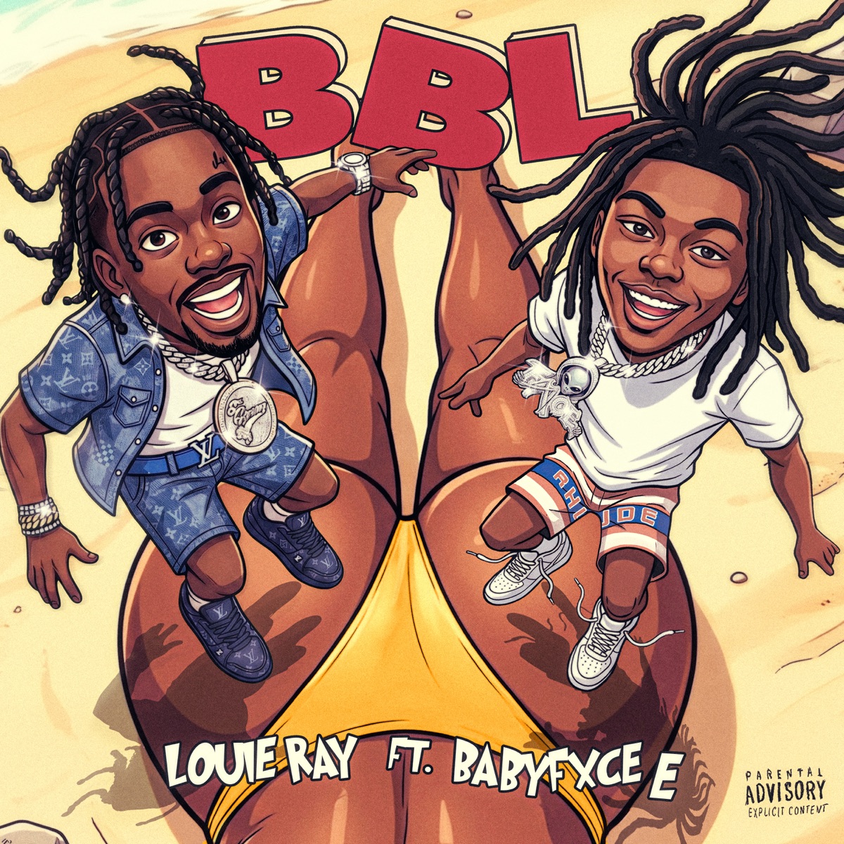 BBL (feat. Babyfxce E) - Single by Louie Ray album cover artwork