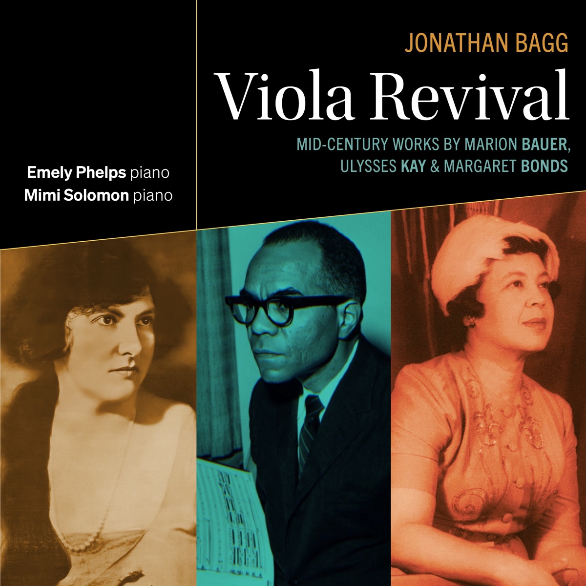 Viola Revival: Mid-Century Works by Marion Bauer, Ulysses Kay & Margaret Bonds by Jonathan Bagg, Emely Phelps & Mimi Solomon album cover
