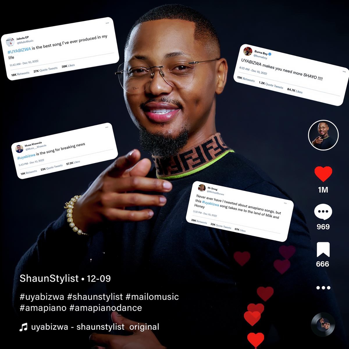 Uyabizwa (feat. Mailo Music) - Single by Shaun Stylist album cover