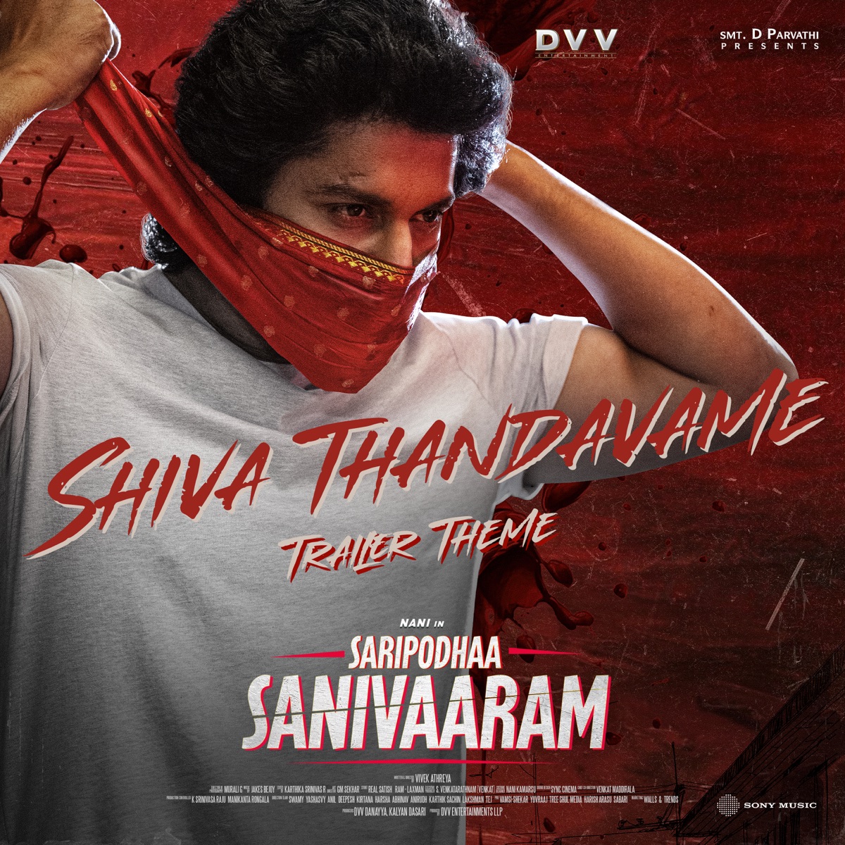 Shiva Thandavame (From "Saripodhaa Sanivaaram") - Single by Jakes Bejoy & Sanapati Bharadwaj Patrudu album cover