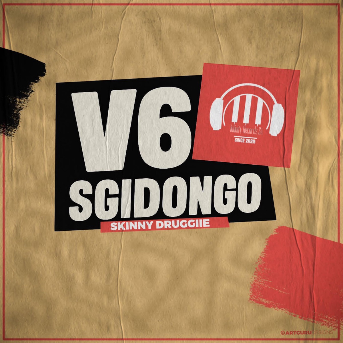 V6 Sgidongo - Single by Skinny Druggiie album cover
