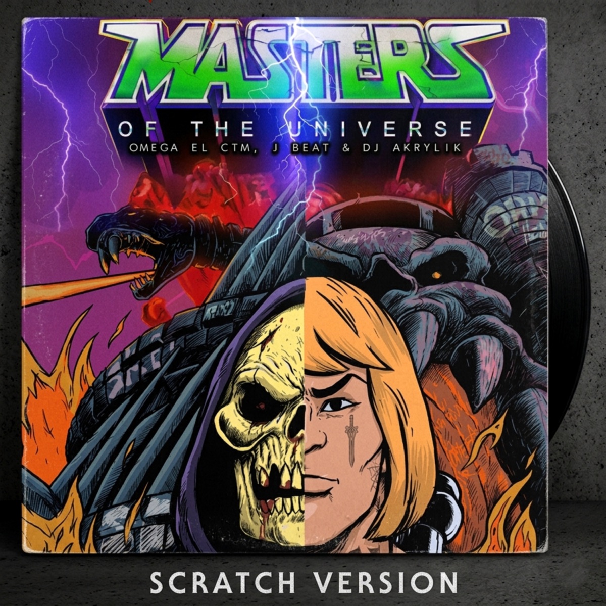 Masters Of The Universe (Remix) [feat. Omega El CTM & Jbeat] - Single by Dj Akrylik album cover