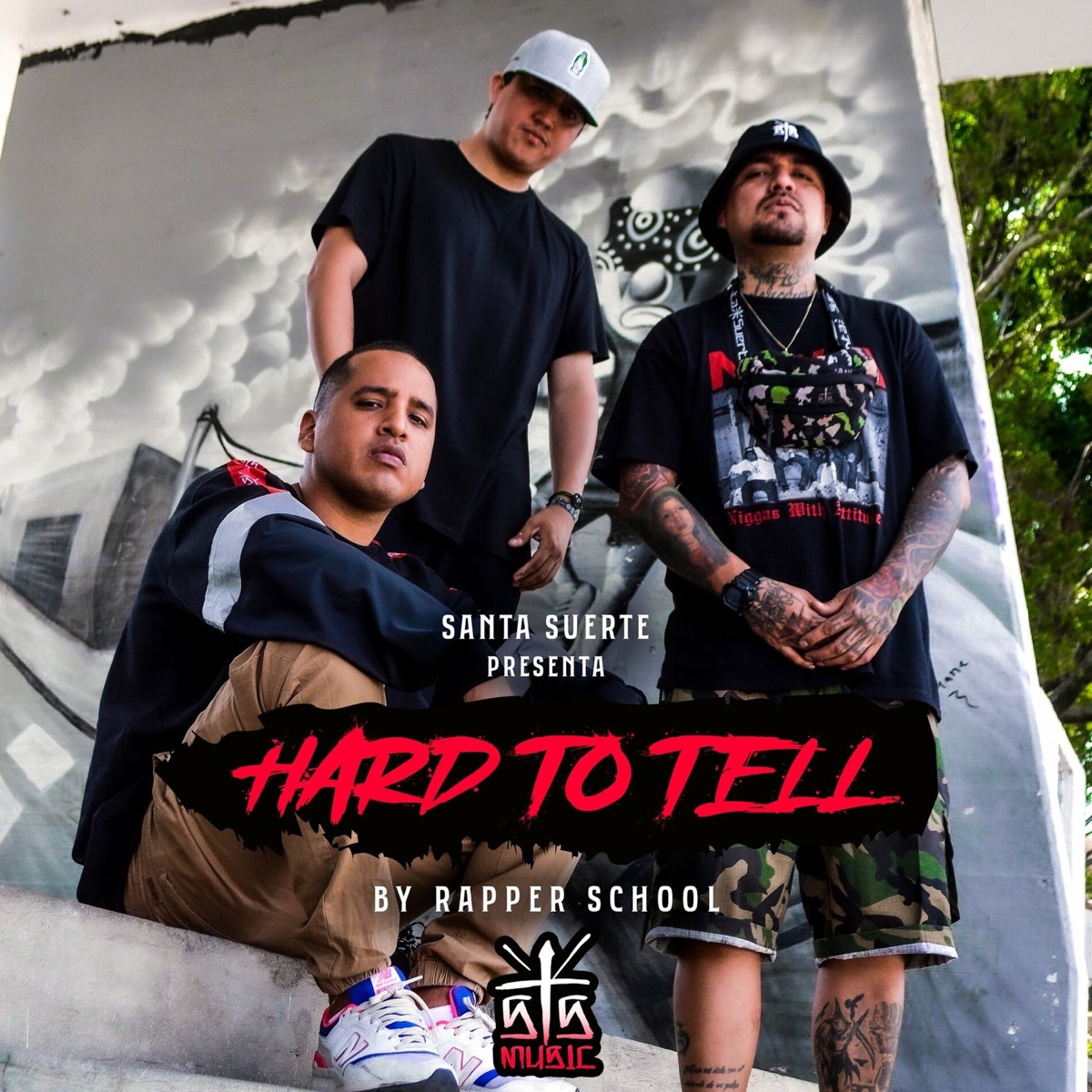 Hard to Tell - Single by santa suerte & Rapper School album cover