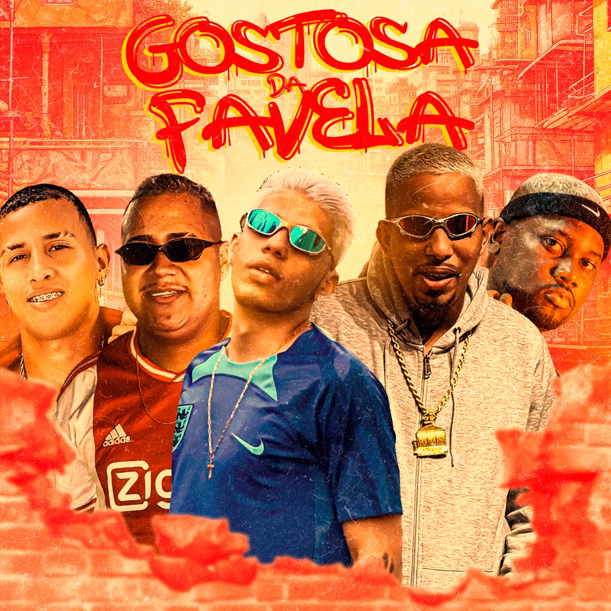 Gostosa da Favela (feat. Lukinha Safadinho) - Single by Gugu Ofc, Hildinho, Sorriso Tralha & MC Saci album cover
