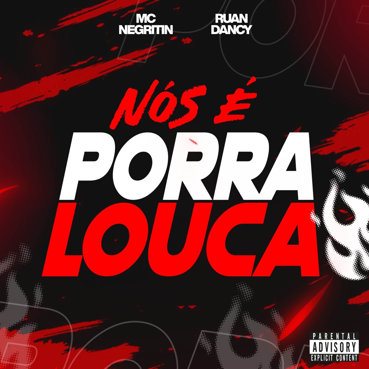 NÓS É PORRA LOUCA - Single by RUAN DANCY & MC Negritin album cover