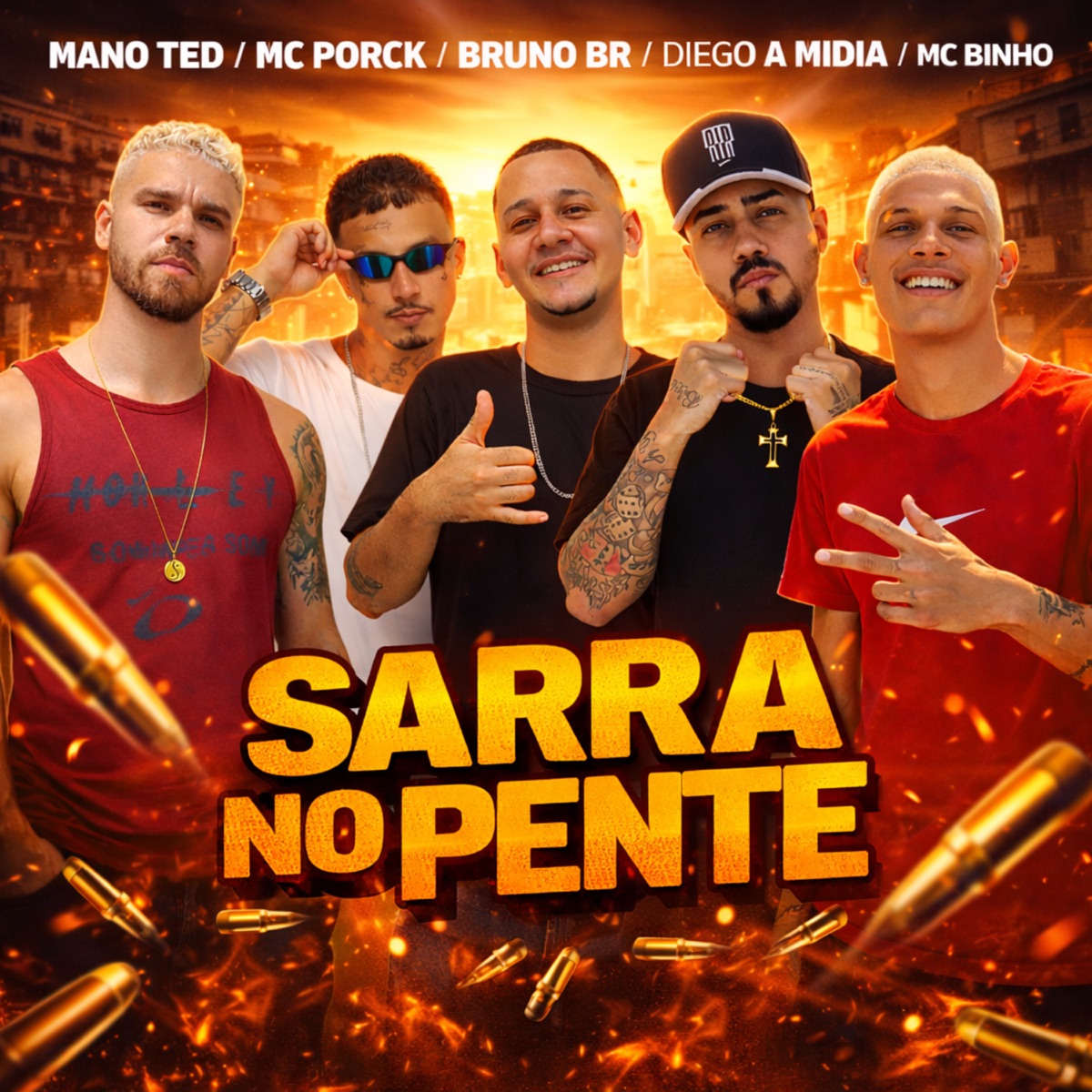 Sarra no Pente - Single by Diego a Midia, Mc Porck, mc binho, Mano Ted & Bruno BR album cover