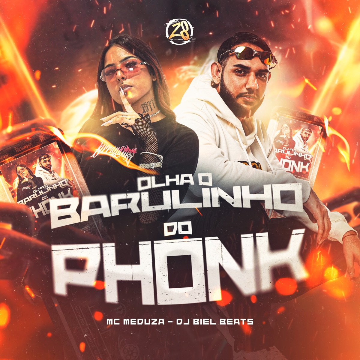 Olha o Barulinho do Phonk Phonk - Single by DJ Biel Beats & MC MEDUZA album cover