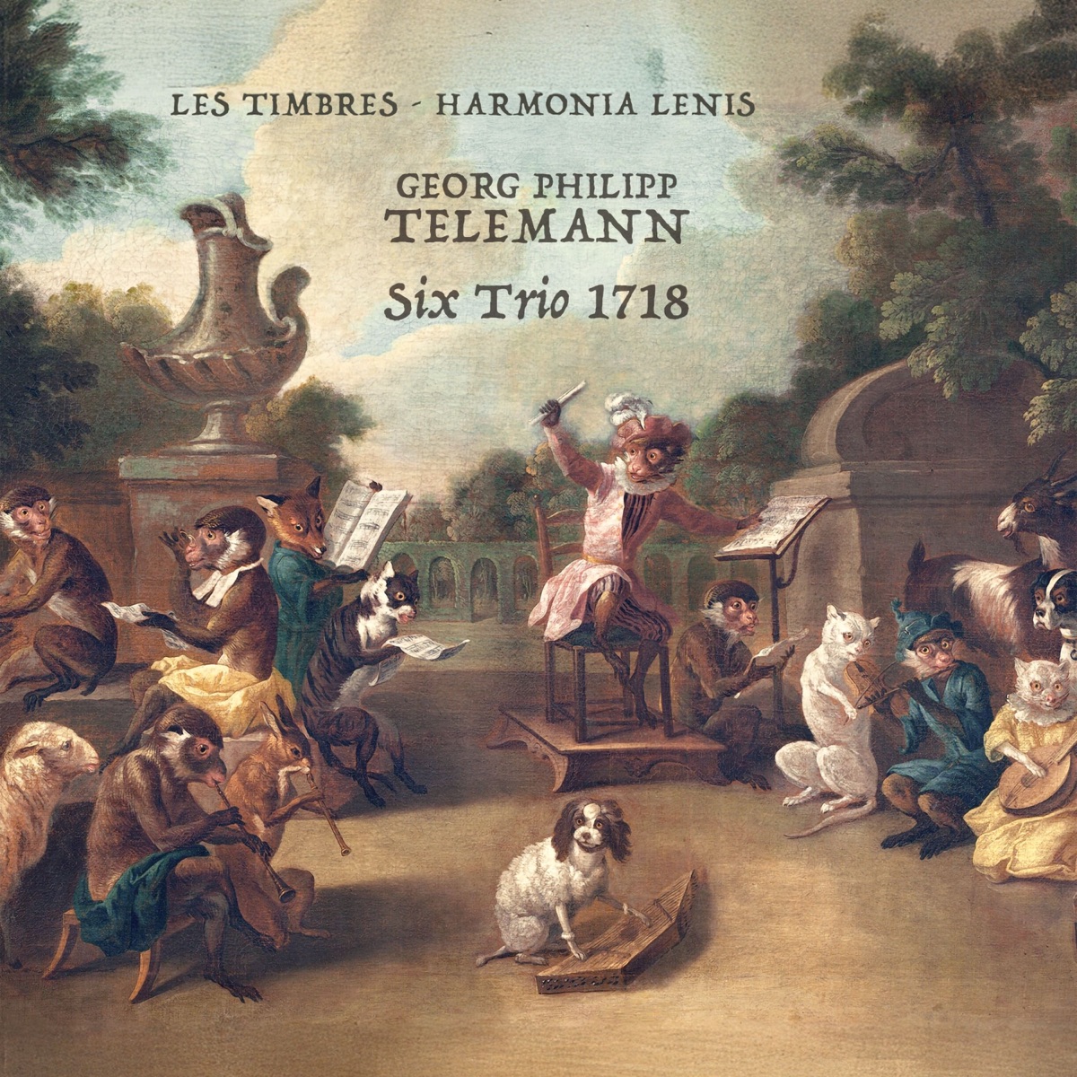 Telemann: Six Trio 1718 by Les Timbres & Harmonia Lenis album cover