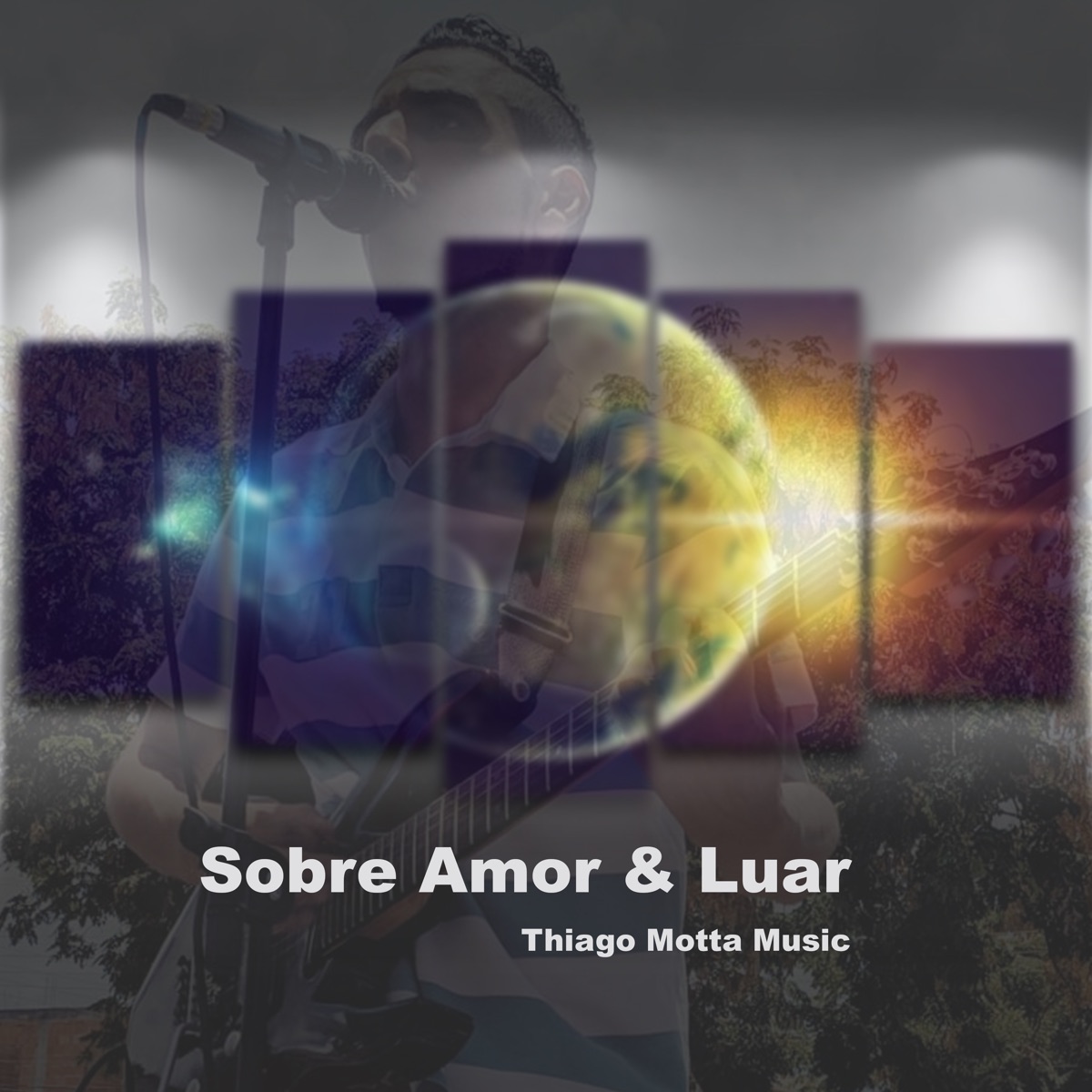 Sobre Amor & Luar (Remasterizado 2024) - Single by Thiago Motta Music album cover