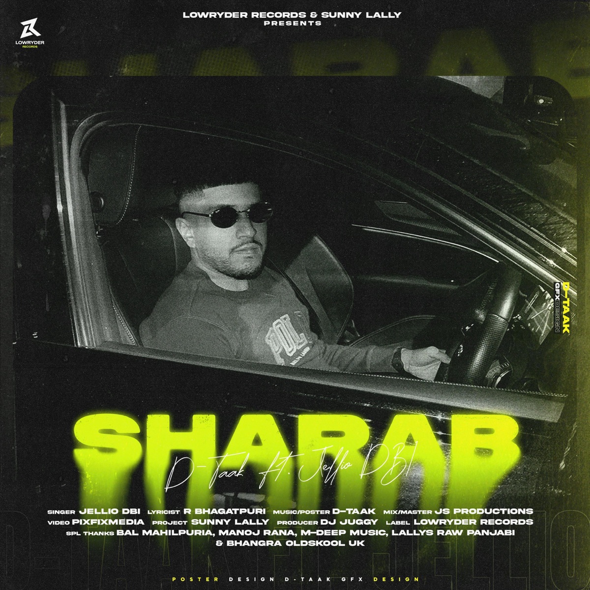 Sharab (feat. Jellio DBI & DJ Juggy) - Single by D-Taak album cover