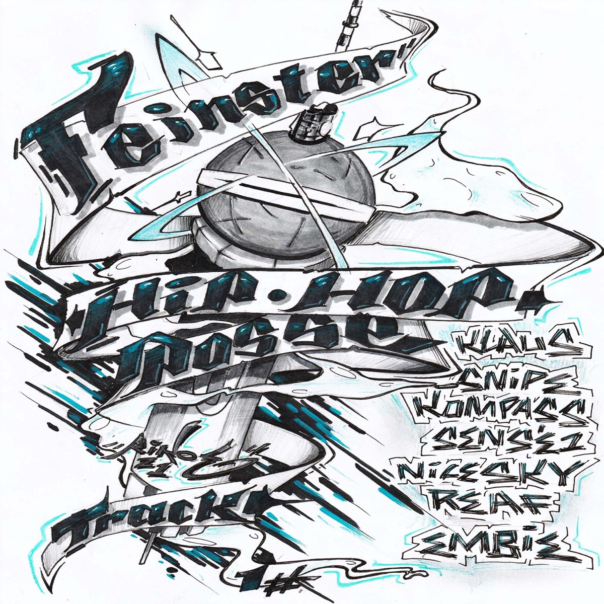 FHH Posse Track 1# (feat. Nicesky, SenséEins, Kompass MC & K.L.A.U.S) [DJ Reaf Remix] - Single by Snipe album cover