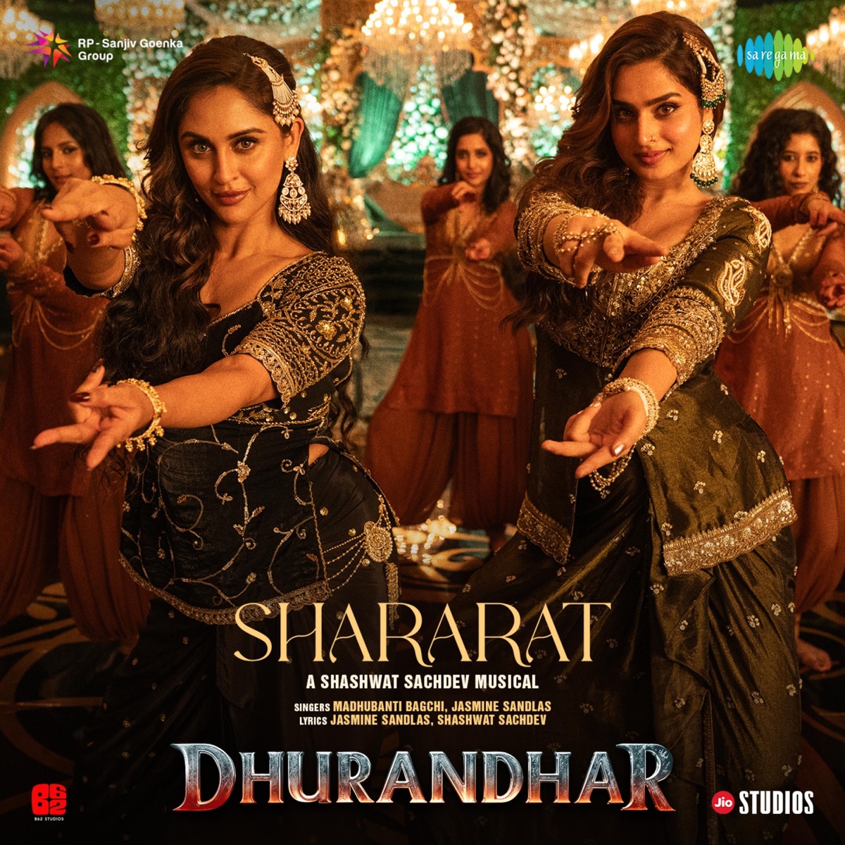 Shararat (From "Dhurandhar") - Single by Shashwat Sachdev, Madhubanti Bagchi & Jasmine Sandlas album cover