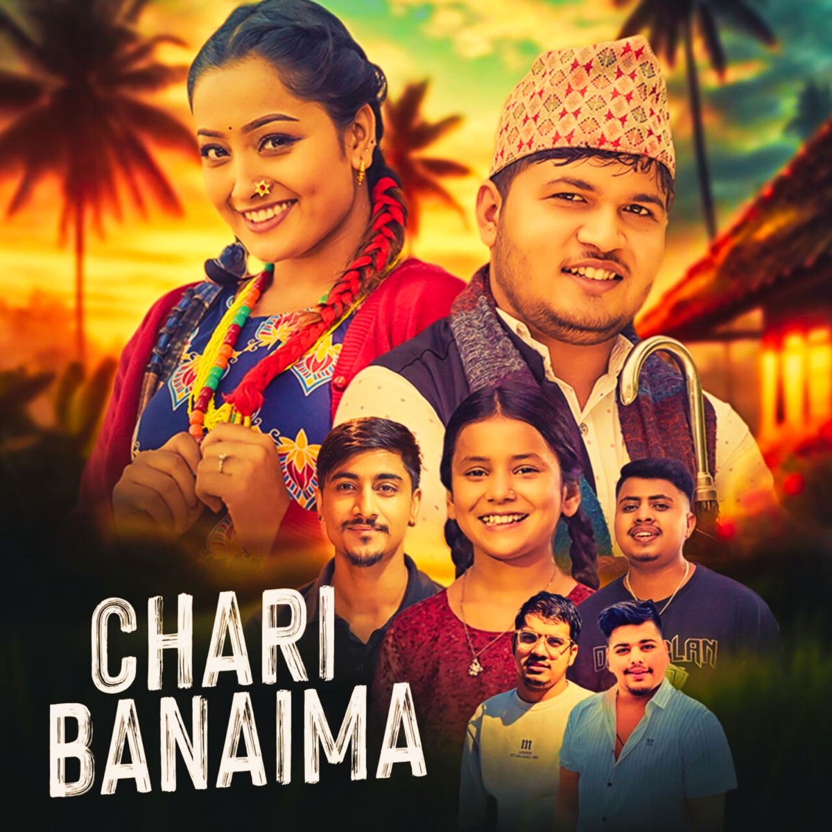 Chari Banaima (feat. Kapil Panthi) - Single by Unish Adhikari, Kalpana Bista & Krishna Lamichhane album cover