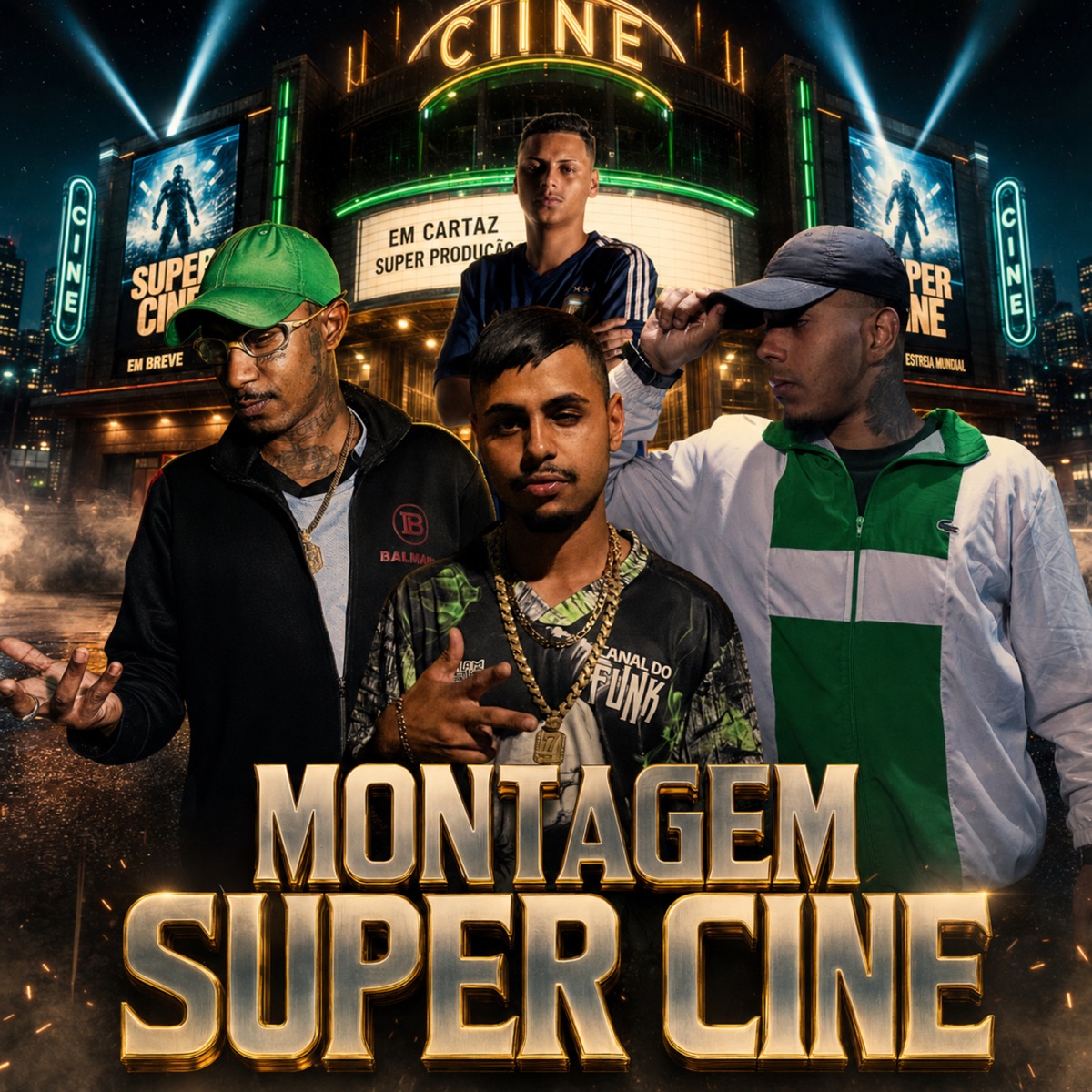 MONTAGEM SUPER CINE - Single by Dj lk da VB, Diamante Negro, Mc Theus da Cg & mc nick zl album cover