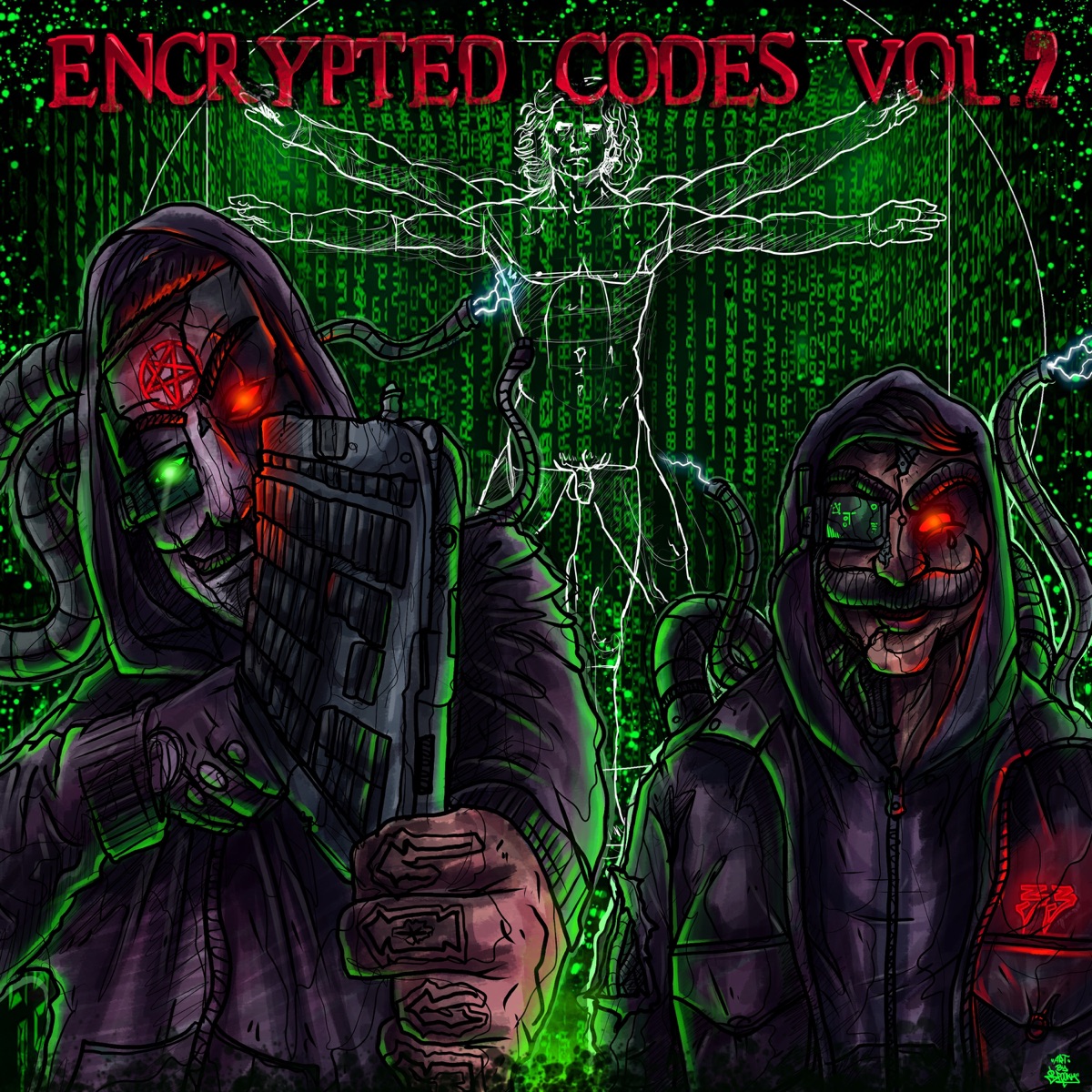 Encrypted Codes, Vol. 2 (feat. Saltarelli) by Javascript album cover