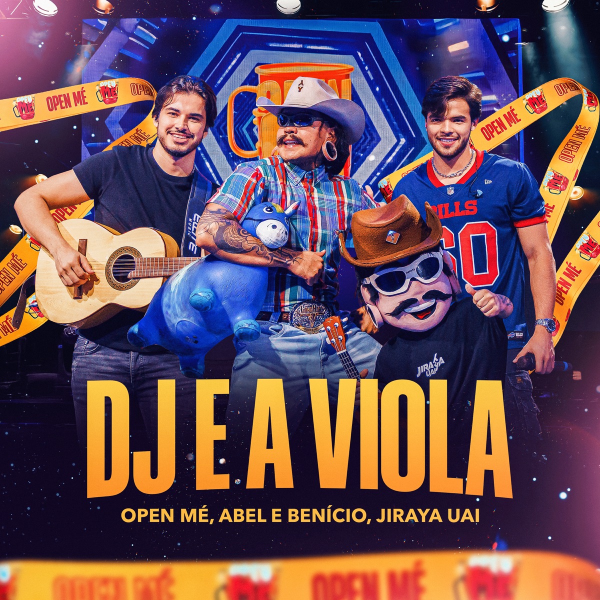 DJ e a Viola (Ao Vivo) - Single by Open Mé, Abel e Benício & JIRAYAUAI album cover