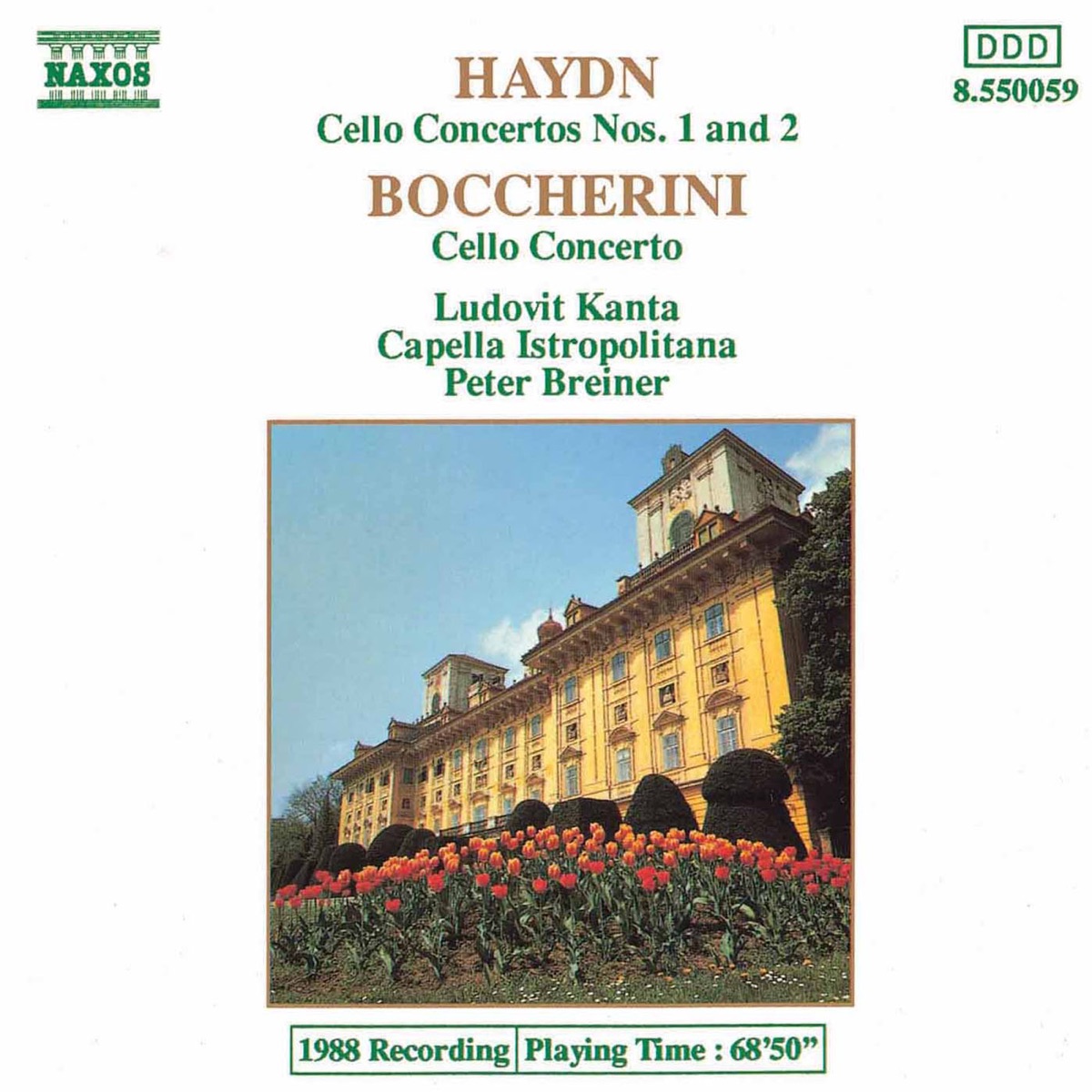 Haydn, Boccherini: Cello Concertos by Ludovit Kanta, Capella Istropolitana & Peter Breiner album cover