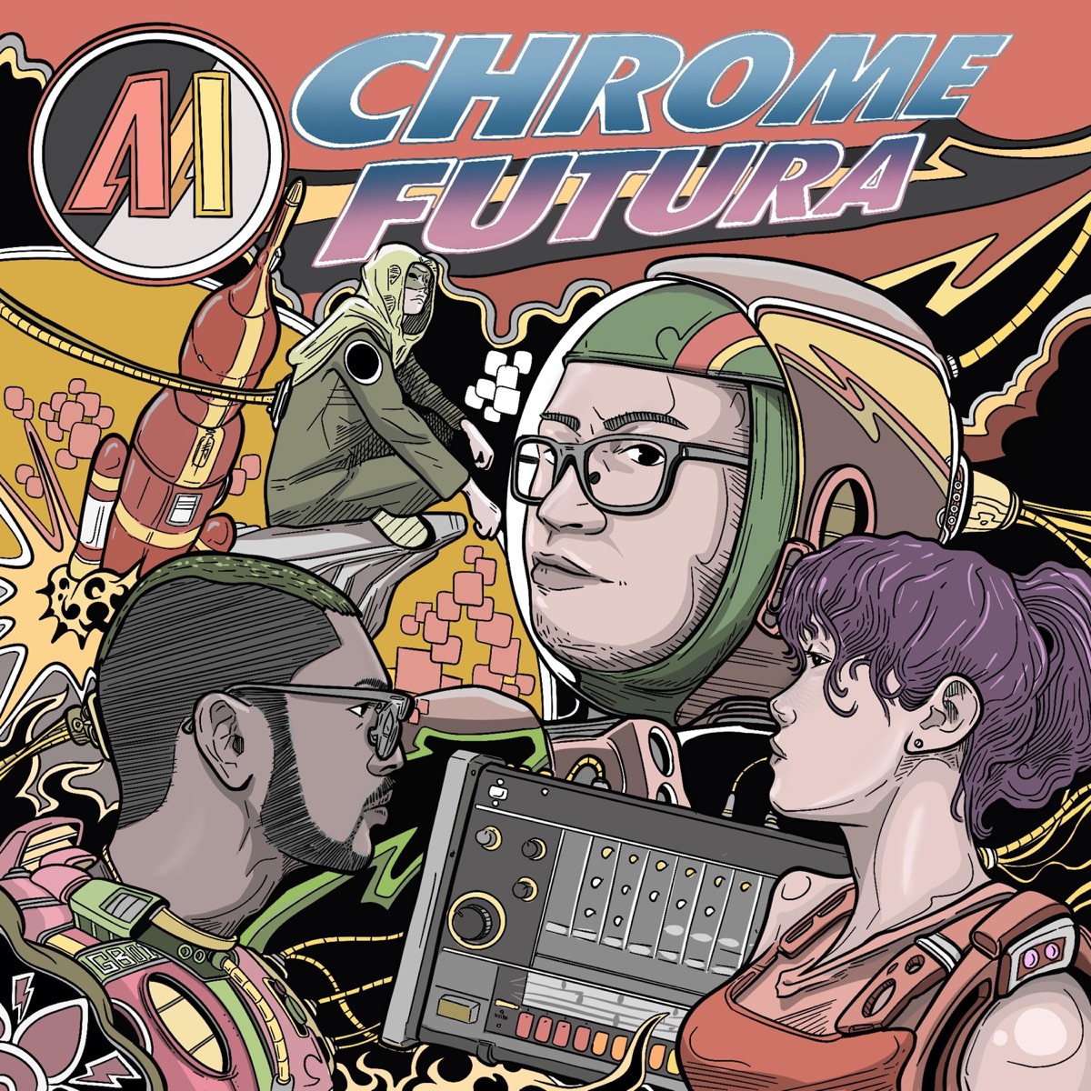 CHROME FUTURA (feat. anaisoula, Dafrosty, Glazed Baguette & DMent Si Lain) - EP by MARS ARMSTRONG album cover