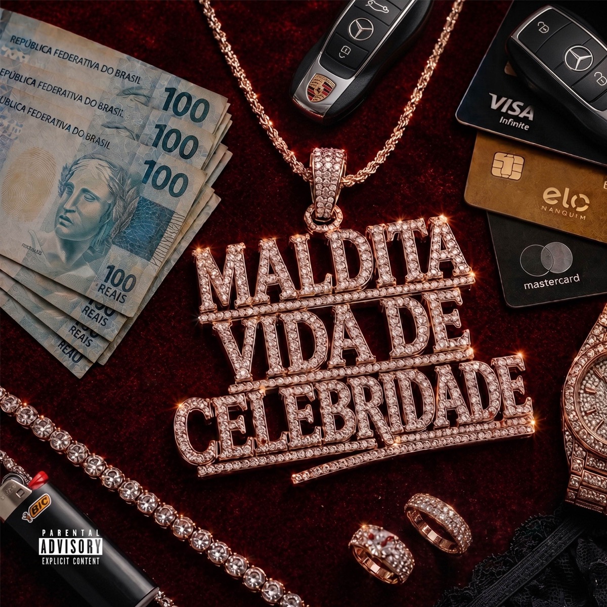 Maldita Vida de Celebridade - Single by Éffe, BOOTLEG, FaithOnTheTrack & P7 album cover