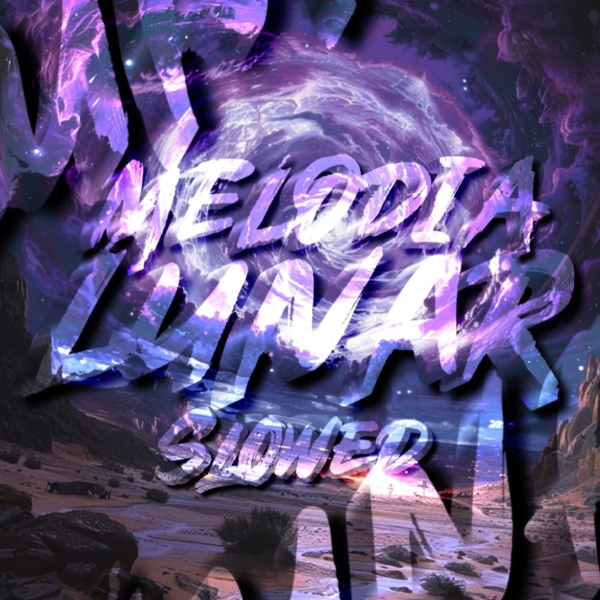 MELODIA LUNAR (SLOWED) - Single by DJ RX DA ZN & Saymane album cover