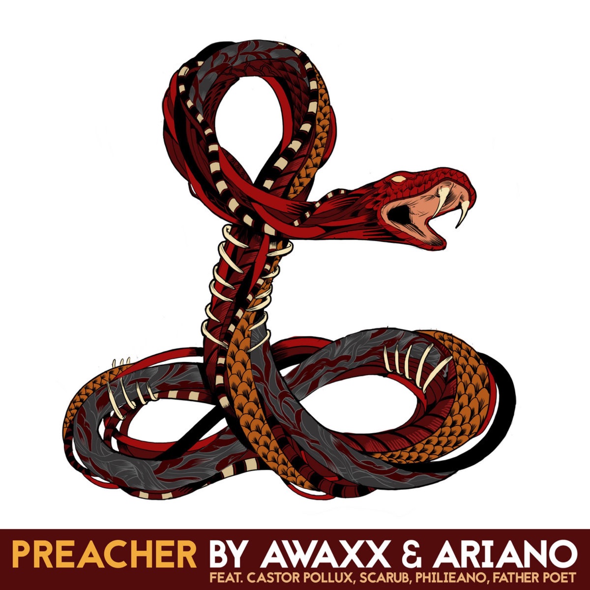 Preacher (feat. Ariano, Castor Pollux, Scarub, Phillieano & FatherPoet) - Single by Awaxx album cover