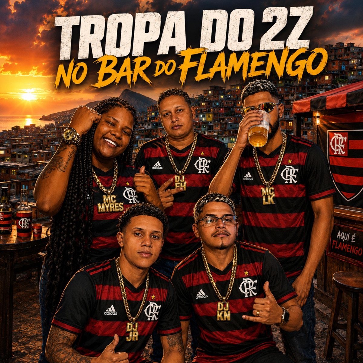 Tropa do 2Z no Bar do Flamengo (feat. Mc Myres, DJ JR DA ROÇA, mc lk da rocinha & KAENE$) - Single by Dj Fh Midia album cover