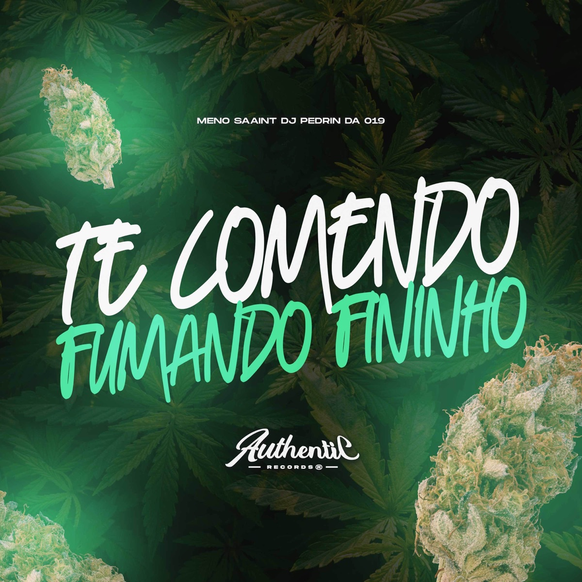 Te Comendo Fumando Fininho - Single by DJ PEDRIN DA 019 & Meno Saaint album cover