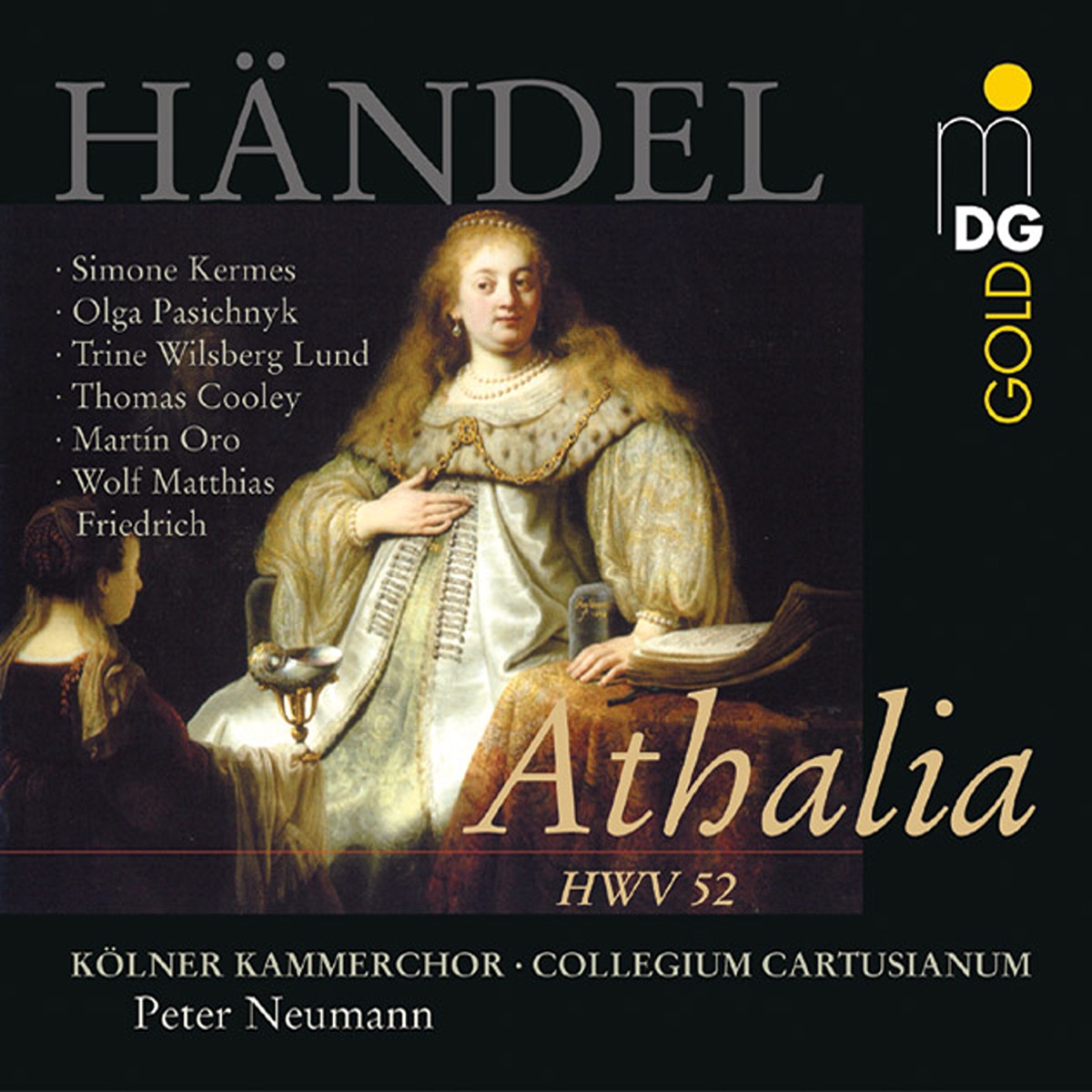 Handel: Athalia, HWV 52 by Cologne Hochschule fur Musik Chamber Choir, Collegium Cartusianum & Peter Neumann album cover