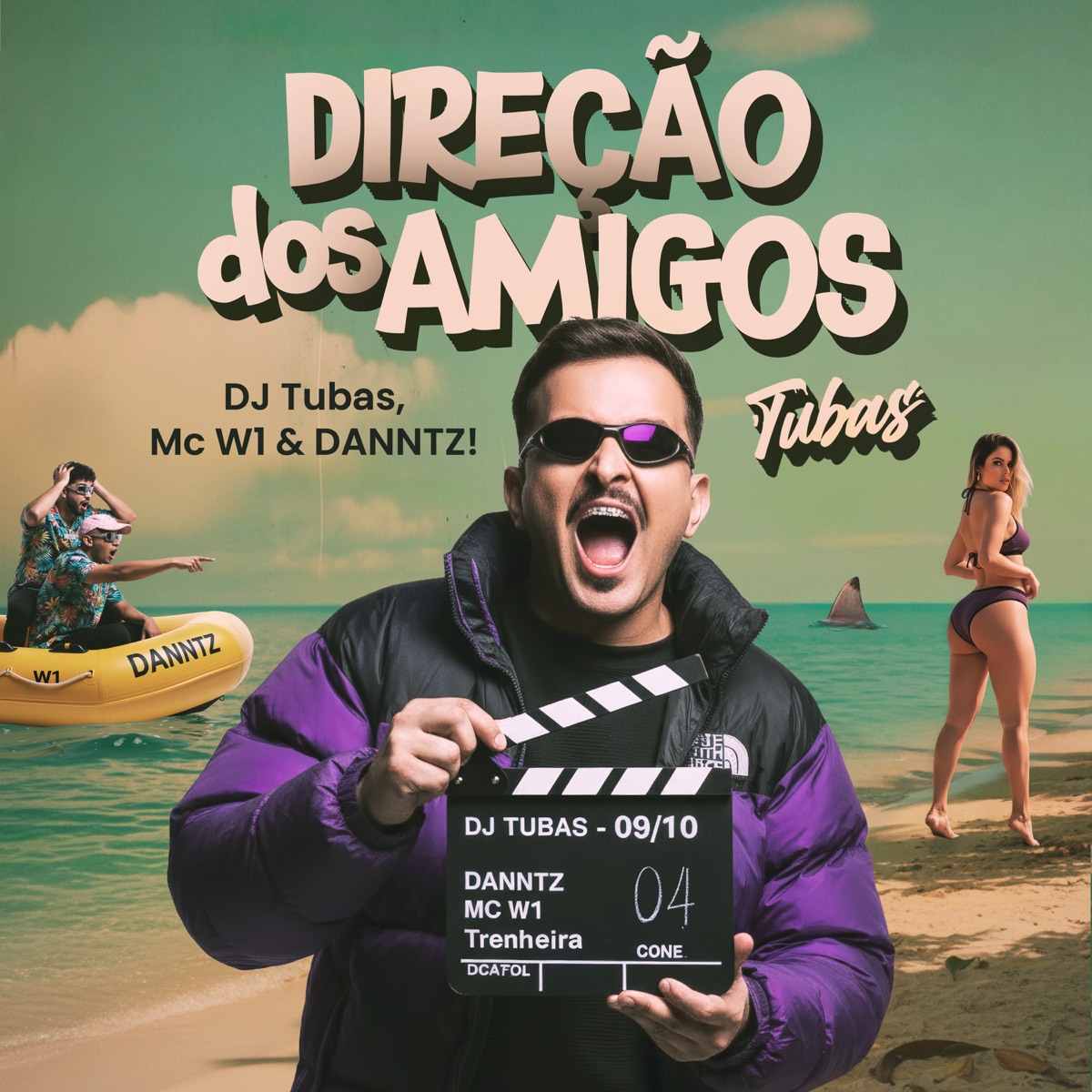 Direção dos Amigos - Single by DJ Tubas, DANNTZ! & MC W1 album cover