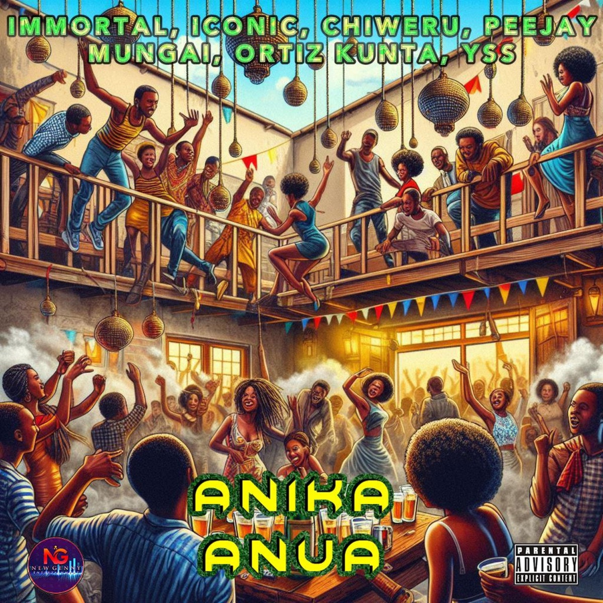 ANIKA ANUA (feat. IMMORTAL, ICONIC, ORTIZ KUNTA & YSS) - Single by Peejay Mungai album cover